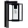 LUCANDE Außenwandleuchte Metall schwarz 1 x 15 W LED IP44
