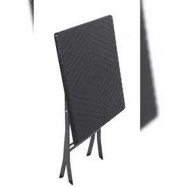 Gravidus 3-tlg. Balkon-Set Balkongruppe Tisch Stuhl klappbar Rattan-Optik