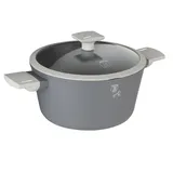 Berlinger Haus BerlingerHaus BH/7066 Aspen Collection Kasserolle in Grau mit Deckel Topf Durchmesser 20 cm