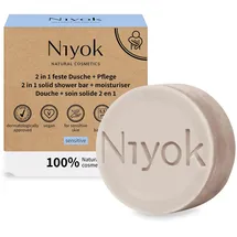 Niyok 2-in-1 Feste Dusche + Pflege Sensitiv 80 g