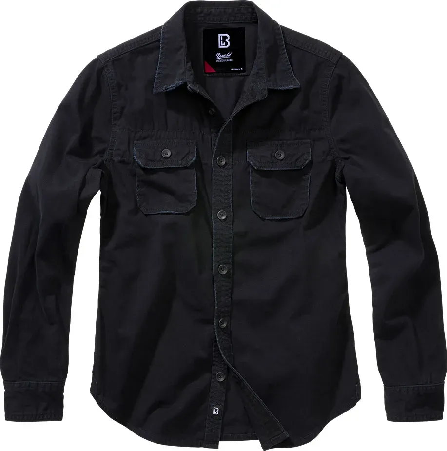 Brandit Vintage, chemisier - Noir - 5XL