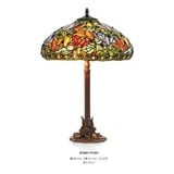 Casa Padrino Tischleuchte Tiffany Hockerleuchte Höhe 61 cm, Durchmesser 40 cm - Leuchte Lampe