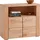 Home Affaire Kommode HOME AFFAIRE "Celle,90cm breit,35 cm tief, Fronten Massivholz", beige (kernbuche teilmassiv, kernbuchefarben), B:90cm H:80cm T:35cm, Holz teilmassiv, Sideboards, Kommode, Holz massiv, Holzwerkstoff, Metall Griffe,3 breite Fächer