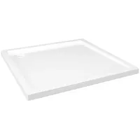 vidaXL Duschtasse Abs Quadratisch Weiß 80x80 Cm