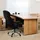 HJH Office Bürostuhl BUILDER XXL I Stoff Chefsessel bis 180kg belastbar, hohe Rückenlehne, Schwarz