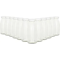 12er Set Hansaflasche 250ml Deckel To 43 weiß