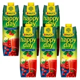 happy day Fruchtnektar Cranberry 6x 1,0 l