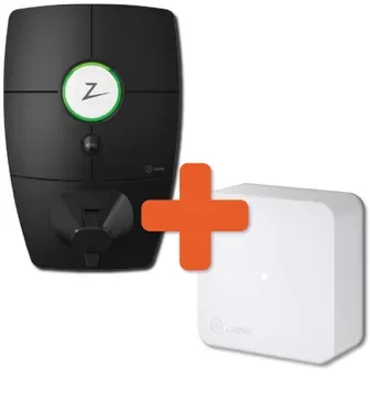 Zaptec Combi: Zaptec Pro 22 kW Typ 2 inkl. Backplate – Steckdose  – Ladestation + Zaptec Sense P1-ZPG014106 + ZAP-900-00114