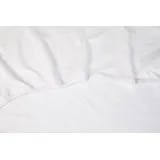 Kayori Spannbettlaken Baumwolle-Viskose 90 x 220 cm weiß