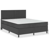 vidaXL Boxspringbett Dunkelgrau Stoff 180x200 cm627463