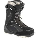 Nitro Damen Monarch TLS '24 All Mountain Freestyle Schnellschnürsystem Boot Snowboardboot, Black-Sand, MP 27.0 // EU 41 1/3 // US WMN 9,5