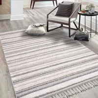 Carpet City Hochflor-Teppich CARPET CITY "Valencia 807", blau (graublau,