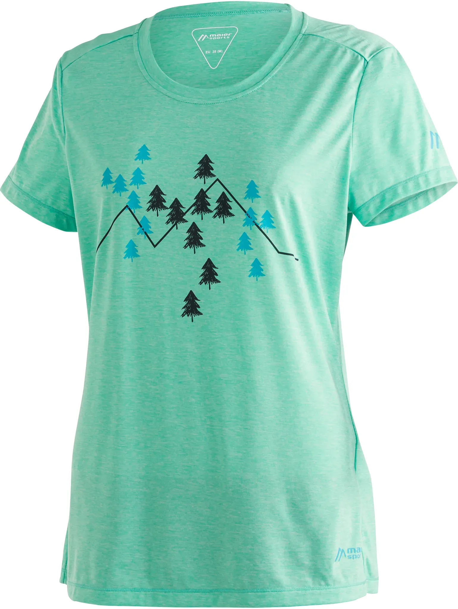 Maier Sports Maier Sports Maier Sports Damen Shirt 1/2 Arm Tokke W - Blau - 36