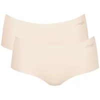 Sloggi Damen Shorts, 2.0 Shorts, Mikrofaser, einfarbig Creme L