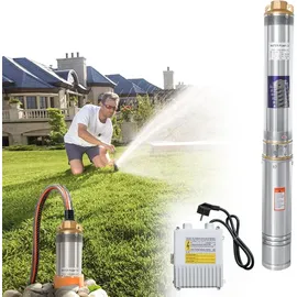 Jiubiaz Tiefbrunnenpumpe 0,37kW bis 4.000 l/h Edelstahl