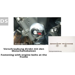 LSL CRASH PAD® Anbaukit XJR 1200/1300, silber