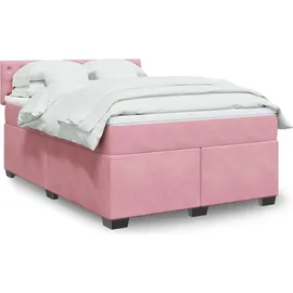vidaXL Boxspringbett 140 x 200 cm Rosa