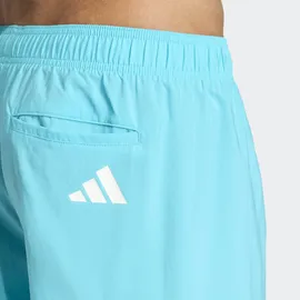 adidas 3-Streifen 8-Inch Badeshorts Lucid Cyan/White L