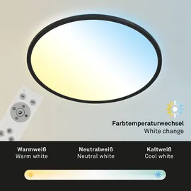Briloner LED Deckenleuchte 1-flg. quadratisch schwarz