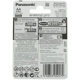Panasonic eneloop Pro (ehem. Sanyo eneloop Pro) Technology 8er Pack HR-3UWX 2500mAh und AccuCell Akkubox