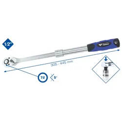 Brilliant Tools 1/2' Teleskop-Umschaltknarre Umschaltknarre  BT022992