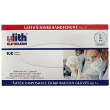 Ulith Latex puderfrei Gr.L Einmalhandschuhe 100 Stück