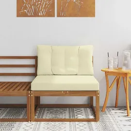 vidaXL Mittelsofa Outdoor Massivholz Akazie braun