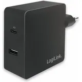 Logilink USB Steckdosenadapter (1X USB-C? Buchse (Power Delivery), USB-A
