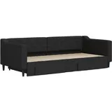 vidaXL Tagesbett 90 x 200 cm Schwarz