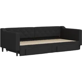 vidaXL Tagesbett 90 x 200 cm Schwarz