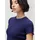 LeGer By Lena Gercke LeGer T-Shirt Teresa, LeGer by Lena Gercke mit Rippstruktur, kurze Form, slim fit blau L (40)