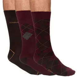 DIM Herren Stricksocken im Vintage-Look 3er Pack