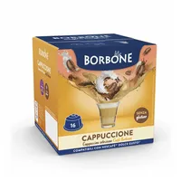 Caffè Borbone Kaffee Cappuccino, 16 Kapseln, Kompatibel mit Nescafé Dolce Gusto Maschinen*