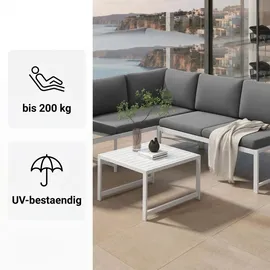 MuCoLa Loungeset 3-tlg. mit Liegefunktion weiß