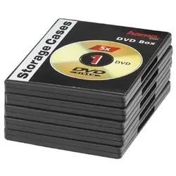 Hama DVD Jewel Cases, Pack of 5, black 1 Disks Schwarz