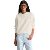 Marc O'Polo Sweatshirt Rückenprint Silky Weiß S
