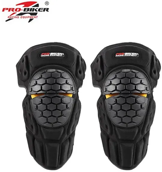 Motorrad-Knieschützer, schwarz, Pro Biker