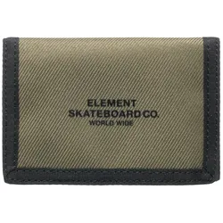 Brieftasche ELEMENT "Element Co", Herren, grün (kalamata), 100% Polyester, Kleinlederwaren