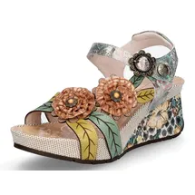 LAURA VITA Keilsandaletten Damen Beige 36