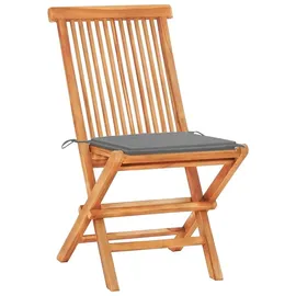 vidaXL Teak Set 3-tlg. Tisch 60 x 60 cm natur klappbar