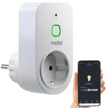 Luminea Home Control Funksteckdose 200 W Weiß 1 St.