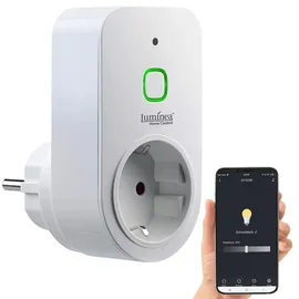 Luminea Home Control Funksteckdose 200 W Weiß 1 St.
