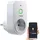 Luminea Home Control Funksteckdose 200 W Weiß 1 St.