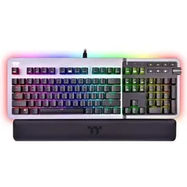 Thermaltake Argent K5 RGB Gaming Keyboard Titanium, MX RGB BLUE, Switch (GER) Kabelgebunden Gaming-Tastatur Deutsch, QWERTZ
