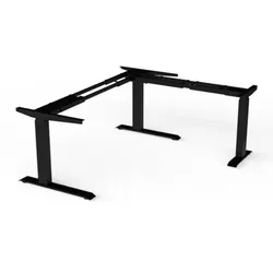 Elektro-Tischgestell, 2000x2200mm, E-CORNER, 90, schwarz RAL 9005