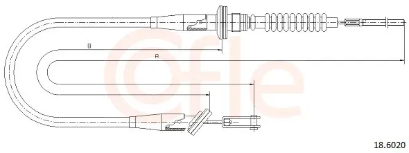 COFLE Seilzug, Kupplungsbetätigung 186020 für Suzuki