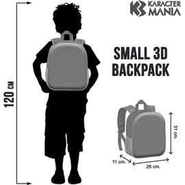 Marvel Karactermania - Plecak 3D Rucksack, Grün, 25 x 30 cm, Kapazität 7 L