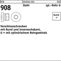Hörger & Geßler DIN 908 Verschlussschraube VG 1/2" Stahl