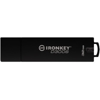 Kingston IronKey D300S 64 GB schwarz USB 3.1