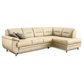 sit&more Ecksofa SIT & MORE "Mailand L-Form, B: 250 cm", weiß (altweiß), B:250cm H:85cm T:164cm, Luxus-Kunstleder;Kunstleder Softlux;NaturLEDER (echtes Rindleder)/Korpus passendes Kunstleder Softlux;Luxus-Microfaser Altara Nubuck (100% Polyester), Sofas, Ecksofa,